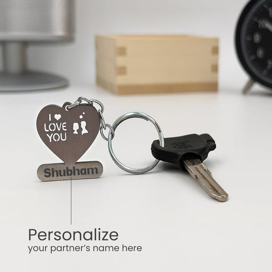 Metal Love Keychain