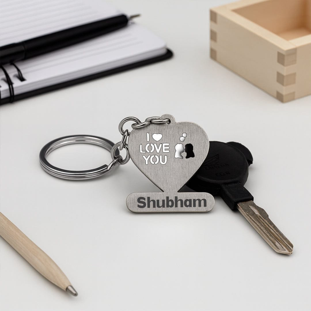 Metal Love Keychain