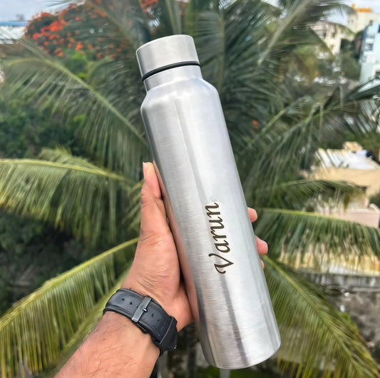 Stainless Steel Personalised Bottle