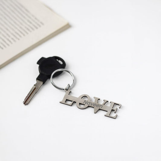 Metal Love Keychain