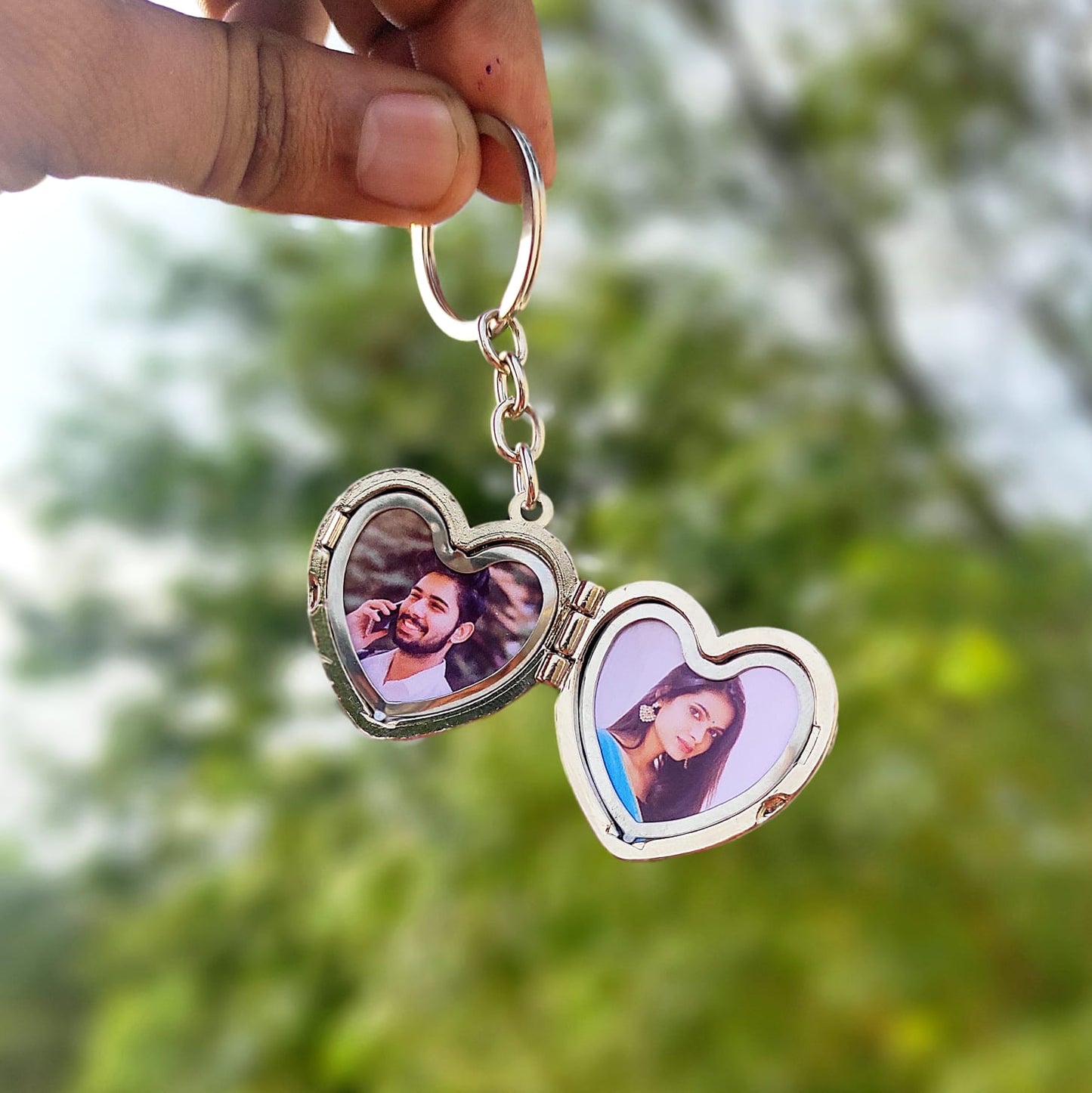 Photo heart Keychain